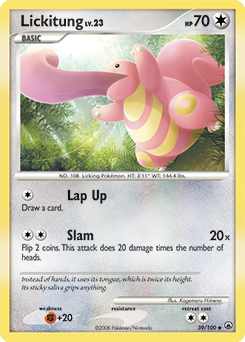 Pokemon Majestic Dawn Lickitung - 39