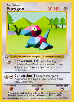 Pokemon Base Porygon - 39