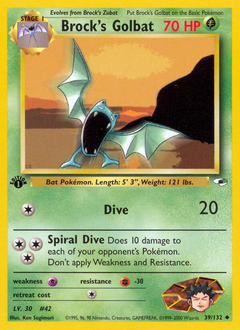 Pokemon Gym Heroes Brock's Golbat - 39