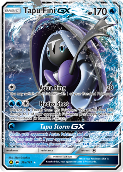 Pokemon Burning Shadows Tapu Fini-GX - 39a