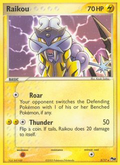 Pokemon POP Series 2 Raikou - 3