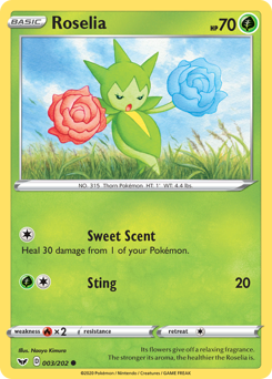 Pokemon Sword & Shield Roselia - 3