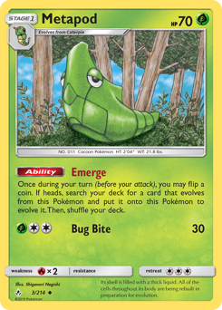 Pokemon Unbroken Bonds Metapod - 3