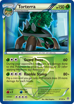 Pokemon Plasma Storm Torterra - 3