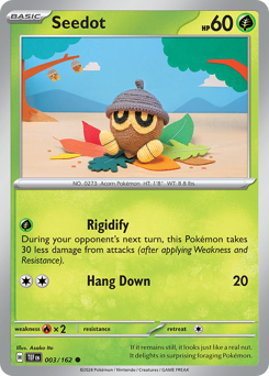 Pokemon Temporal Forces Seedot - 3