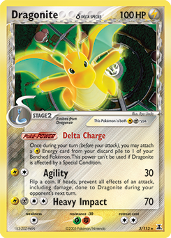 Pokemon Delta Species Dragonite δ - 3