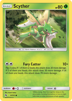 Pokemon Lost Thunder Scyther - 3