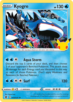Pokemon Celebrations Kyogre - 3