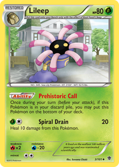 Pokemon Plasma Blast Lileep - 3