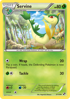 Pokemon Black & White Servine - 3