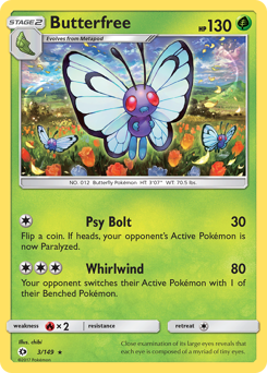 Pokemon Sun & Moon Butterfree - 3
