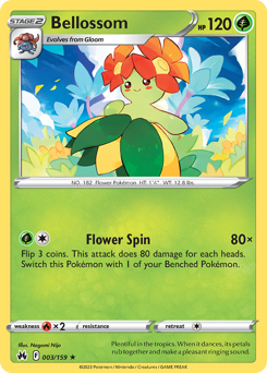 Pokemon Crown Zenith Bellossom - 3