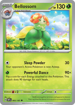 Pokemon Obsidian Flames Bellossom - 3