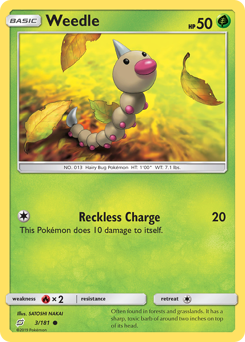 Pokemon Team Up Weedle - 3