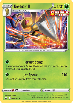 Pokemon Chilling Reign Beedrill - 3