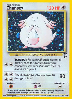 Pokemon Base Set 2 Chansey - 3