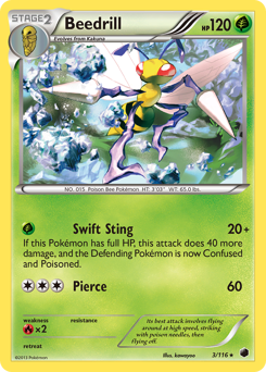 Pokemon Plasma Freeze Beedrill - 3