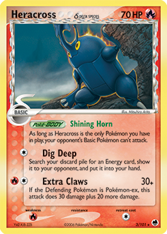 Pokemon Dragon Frontiers Heracross δ - 3