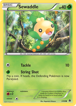 Pokemon Emerging Powers Sewaddle - 3