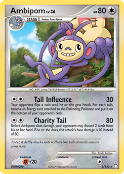 Pokemon Mysterious Treasures Ambipom - 3