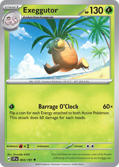 Pokemon Surging Sparks Exeggutor - 3