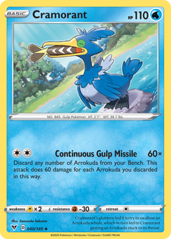 Pokemon Vivid Voltage Cramorant - 40