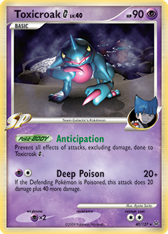 Pokemon Platinum Toxicroak G - 40