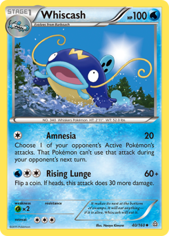 Pokemon Primal Clash Whiscash - 40