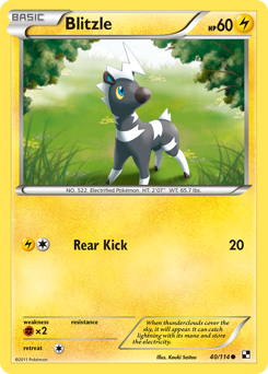 Pokemon Black & White Blitzle - 40