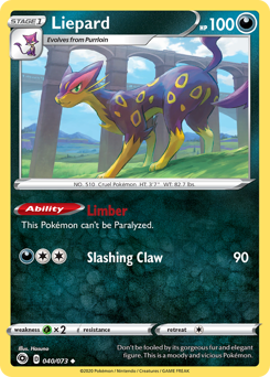 Pokemon Champion's Path Liepard - 40
