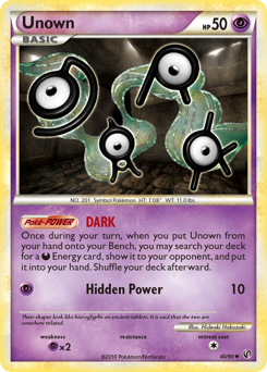 Pokemon HS—Undaunted Unown - 40