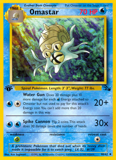 Pokemon Fossil Omastar - 40