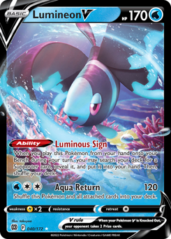 Pokemon Brilliant Stars Lumineon V - 40