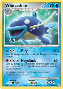 Pokemon Mysterious Treasures Whiscash - 40