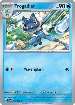 Pokemon Stellar Crown Frogadier - 40