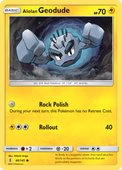 Pokemon Guardians Rising Alolan Geodude - 40