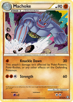 Pokemon HS—Triumphant Machoke - 40