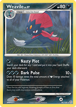 Pokemon Diamond & Pearl Weavile - 40