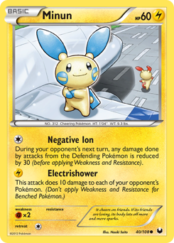 Pokemon Dark Explorers Minun - 40