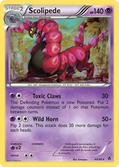 Pokemon Emerging Powers Scolipede - 40