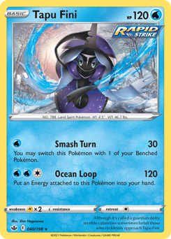 Pokemon Chilling Reign Tapu Fini - 40