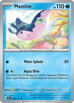 Pokemon Surging Sparks Mantine - 40