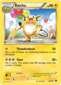 Pokemon Next Destinies Raichu - 40
