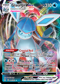 Pokemon Evolving Skies Glaceon VMAX - 41