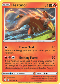 Pokemon Fusion Strike Heatmor - 41