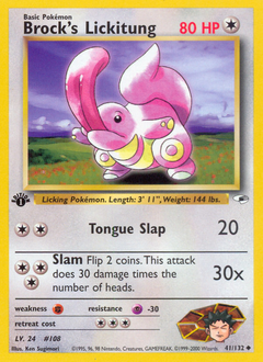 Pokemon Gym Heroes Brock's Lickitung - 41
