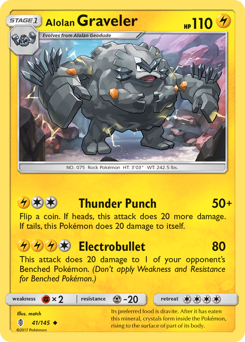 Pokemon Guardians Rising Alolan Graveler - 41