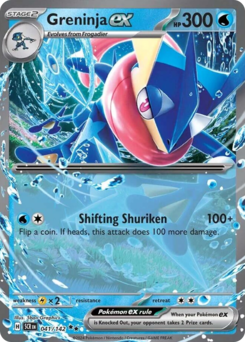 Pokemon Stellar Crown Greninja ex - 41