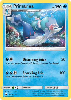 Pokemon Sun & Moon Primarina - 41