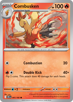 Pokemon Destined Rivals Combusken - 41